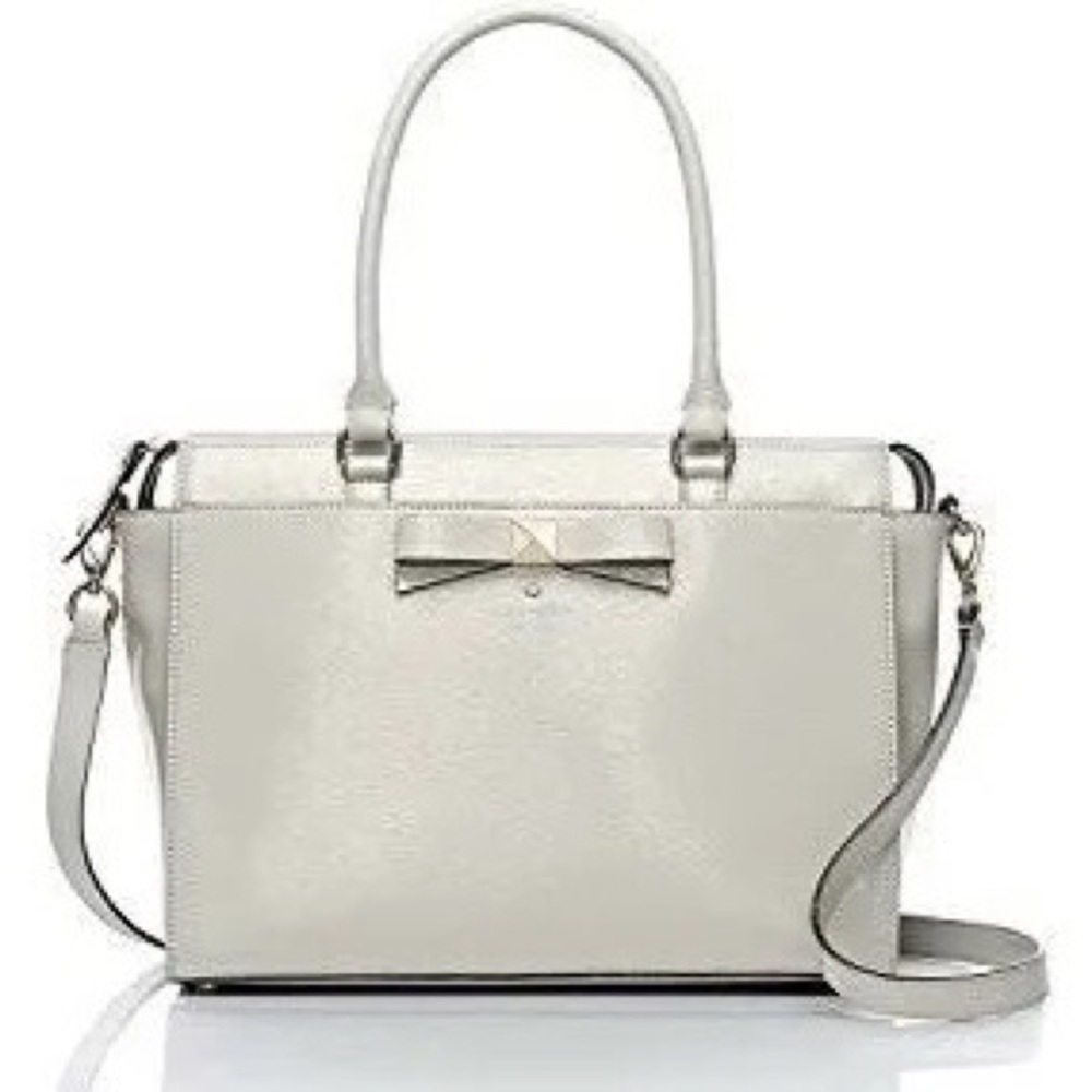Kate Spade Jeanne Beacon Court Purse w Strap in Lightsmoke (Barely Used)